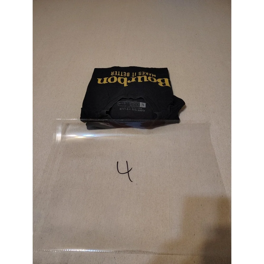 Grunt Style Bourbon Makes It Better Graphic T Shirt Black Gold Mens Size Large 4 - Picture 9 of 9